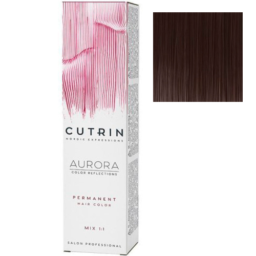 Cutrin Крем-краска для волос Aurora Permanent 5.74 Шоколадне печиво