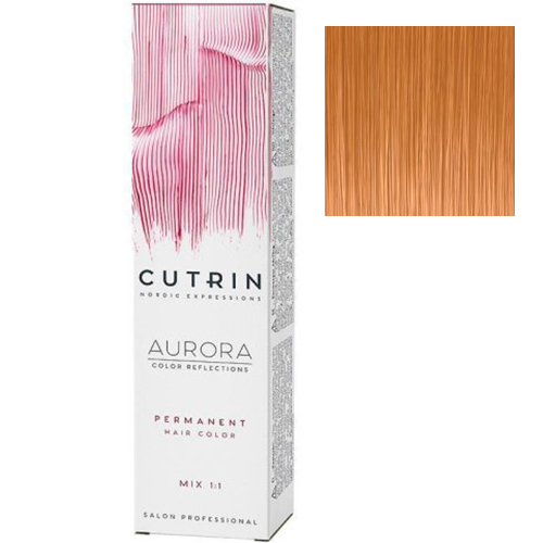 Cutrin Крем-краска для волос Aurora Permanent 8.74 Карамель