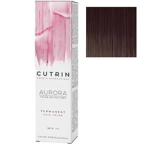 Cutrin Крем-краска для волос Aurora Permanent 4.75 Шоколадна цукерка