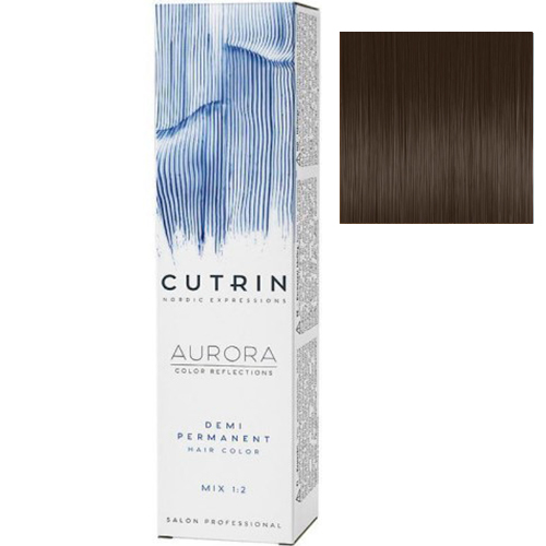 Cutrin Безаммиачная крем-краска для волос Aurora Demi 5.3 Світло-золотий коричневий