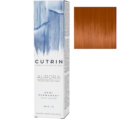 Cutrin Безаммиачная крем-краска для волос Aurora Demi 8.4 Світлий мідний блонд