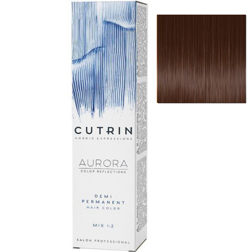 Cutrin Безаммиачная крем-краска для волос Aurora Demi 6.74 Какао