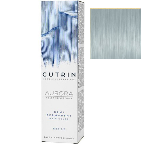 Cutrin Безаммиачная крем-краска для волос Aurora Demi 0.01 Срібний