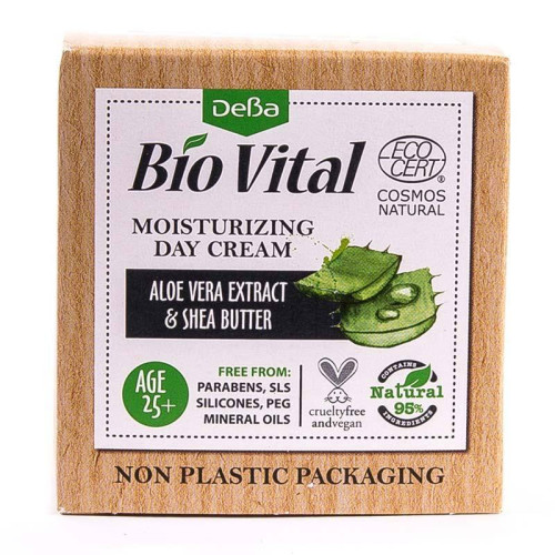 DeBa Увлажняющий дневной крем для лица с экстрактом алоэ вера и маслом Ши Bio Vital