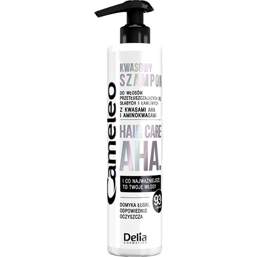Delia Кислотный шампунь для жирных, слабых и ломких волос Cameleo AHA Hair Care
