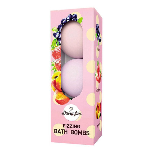 Delia Ароматизированные шарики для ванной "Черника, клубника, персик" Dairy Fun