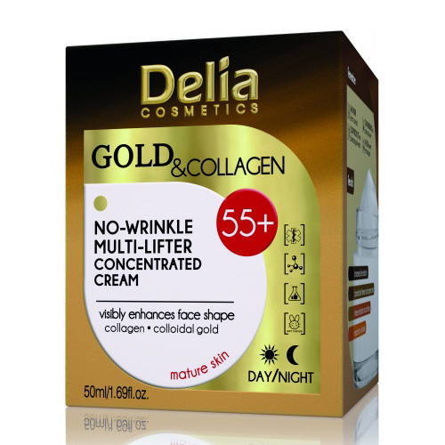 Delia Крем-концентрат против морщин "Мультилифтинг" Gold&Collagen