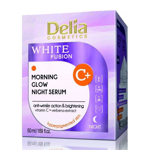 Delia Ночная сыворотка для блеска лица против пигментации White Fusion+