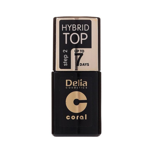 Delia Верхнее покрытие лака для ногтей с эффектом гибридного маникюра Top Coat Hybrid Gel
