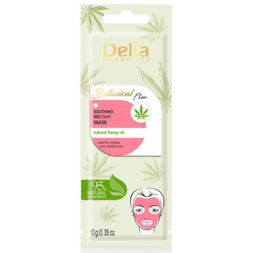 Delia Маска для лица успокаивающая с красной глиной Botanical Flow