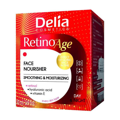 Delia Крем для лица увлажняющий и разглаживающий Retinoage