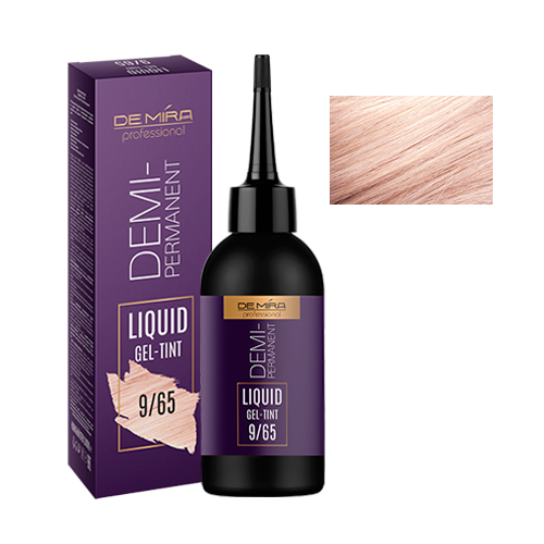 Demira Professional Демиперманентный жидкий гель-тинт для волос 9/65