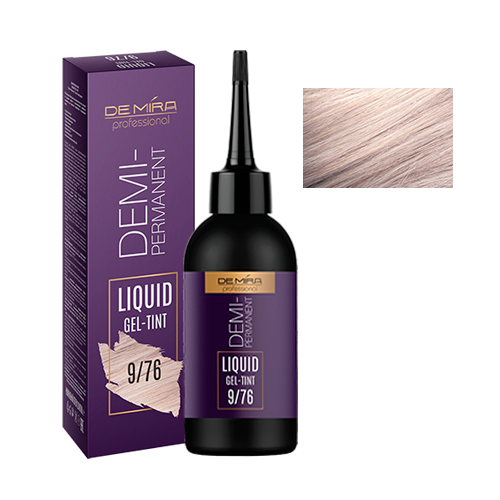 Demira Professional Демиперманентный жидкий гель-тинт для волос 9/76