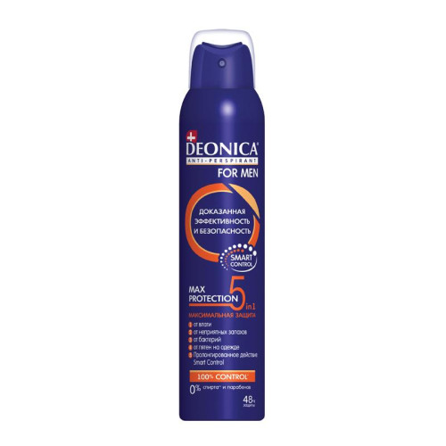 Deonica Дезодорант-антиперспирант спрей "5 Protection" For men