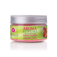 Dermacol Разглаживающий пилинг для тела "Ревень и Клубника" Aroma Ritual