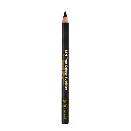 Dermacol Make-Up Стойкий деревянный карандаш для глаз 12H True Colour №8 Чорний