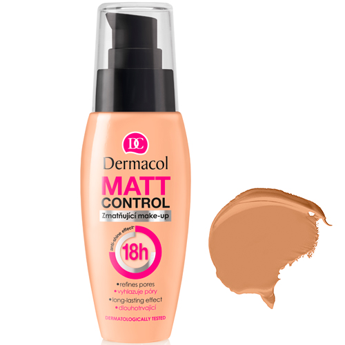 Dermacol Make-Up Матирующий тональный крем с водостойким покрытием Matt Control 18H № 3