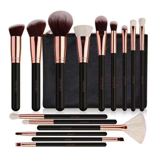 Docolor Набор кистей для макияжа Rose Gold (15 шт)