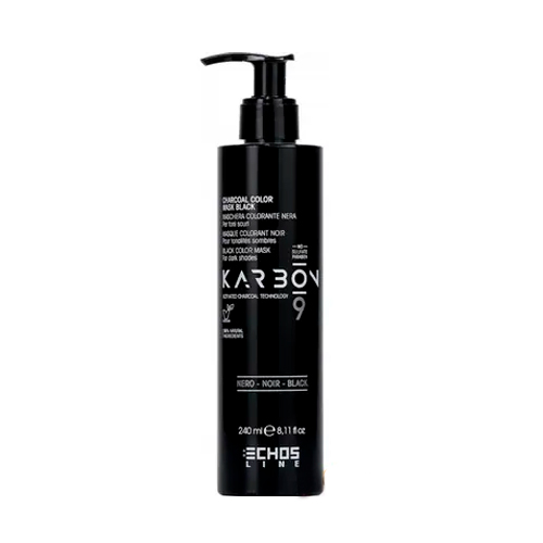 Echosline Тонирующая маска для темных волос Karbon 9 Charcoal