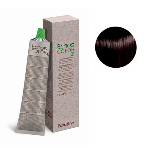 Echosline Крем-краска Color Vegan 4.7 Cold середній каштановий холодний коричневий