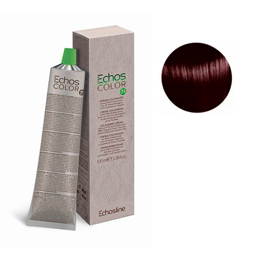 Echosline Крем-краска Color Vegan 4.72 середній каштановий теплий коричневий