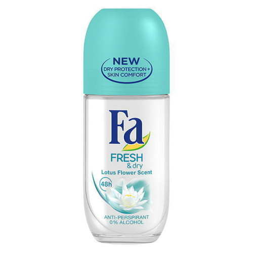 Fa Дезодорант роликовый "Цветок лотоса" Fresh & Dry