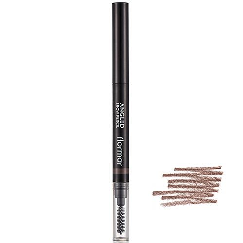 Flormar Автоматический карандаш для бровей со щеточкой Angled Brow Pencil Brown
