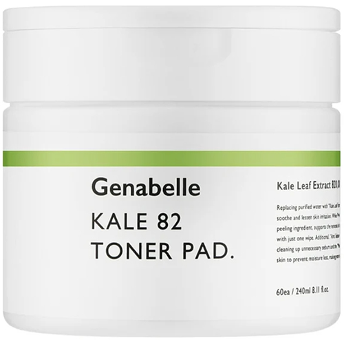 Genabelle Пэды-тонер для увлажнения и эксфолиации кожи лица Kale 86