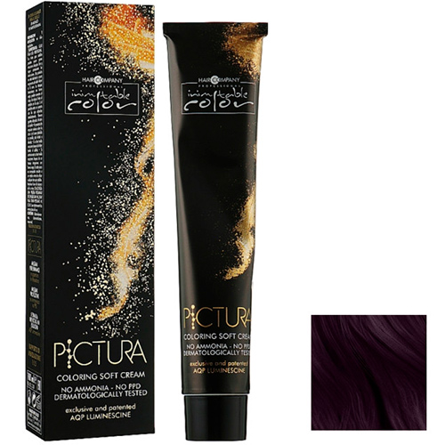 Hair Company Крем-краска Inimitable Pictura 4/22 каштановий інтенсивний ірис