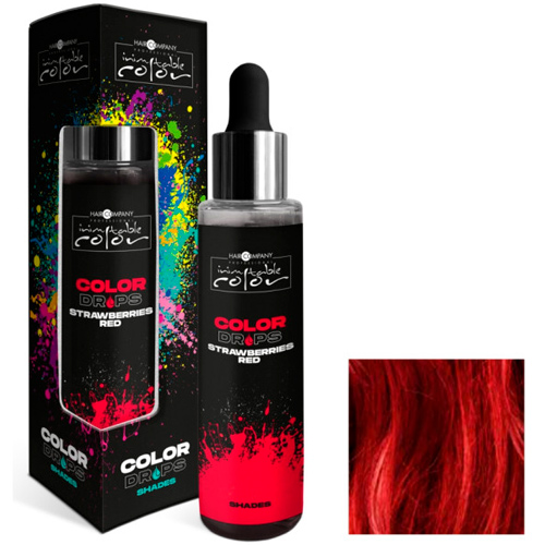 Hair Company Капли для окрашивания (пигмент) Inimitable Color Drops червона полуниця