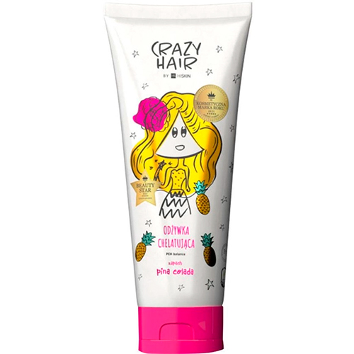 HiSkin Кондиционер для волос для удаления минерального осадка "Пина колада" Crazy Hair Helacting