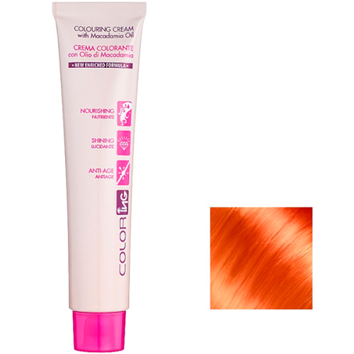 Ing Professional Крем-краска для волос с маслом макадамии ColorIng Cream With Macadamia Oil №8.44 світло-русявий мідний інтенсивний
