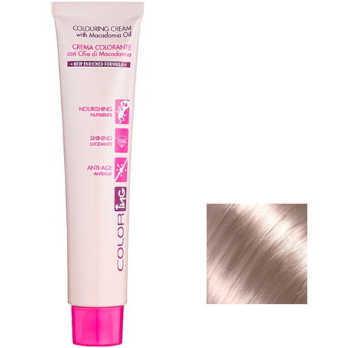 Ing Professional Крем-краска для волос с маслом макадамии ColorIng Cream With Macadamia Oil №12.21 ультра блонд фіолетово-попелястий