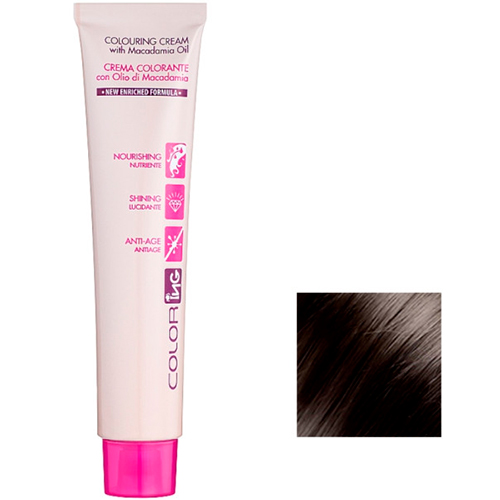 Ing Professional Крем-краска для волос с маслом макадамии ColorIng Cream With Macadamia Oil №4.1 каштановий попелястий