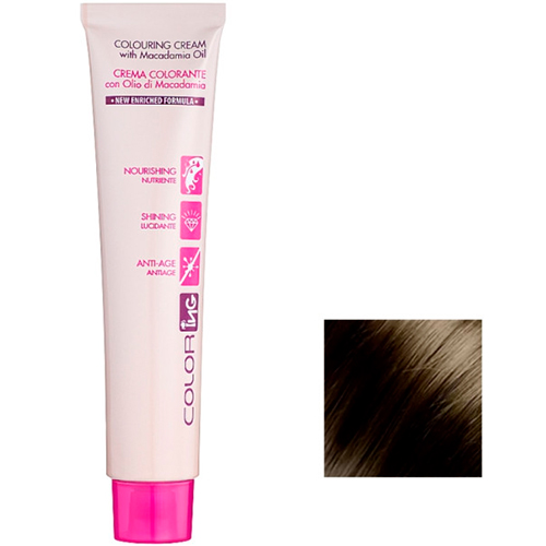 Ing Professional Крем-краска для волос с маслом макадамии ColorIng Cream With Macadamia Oil №6.1 темний блондин попелястий