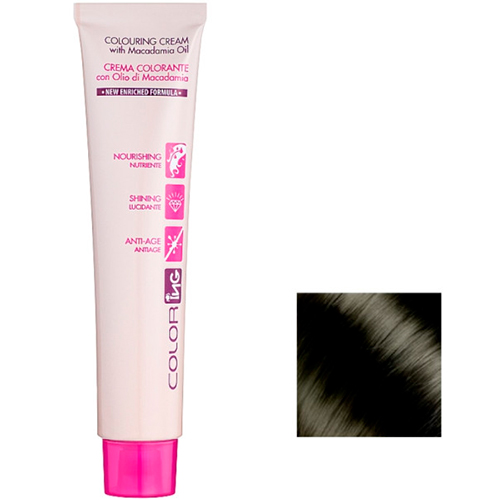 Ing Professional Крем-краска для волос с маслом макадамии ColorIng Cream With Macadamia Oil №6.11 темний блондин попелястий інтенсивний