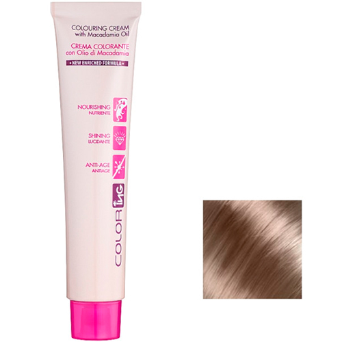 Ing Professional Крем-краска для волос с маслом макадамии ColorIng Cream With Macadamia Oil №8.17 блондин світле дерево
