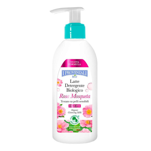 I Provenzali Молочко для лица очищающее деликатное с маслом розы Rosa Mosqueta