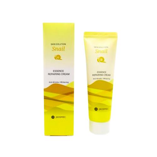 Jkosmec Крем для лица восстанавливающий с муцином улитки Skin solution