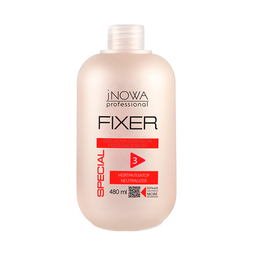 Jnowa Professional Фиксирующая эмульсия для химической завивки волос Fixer 480 мл