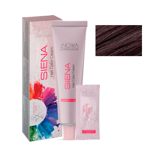Jnowa Professional Крем-краска для волос Siena Chromatic Save 4/0