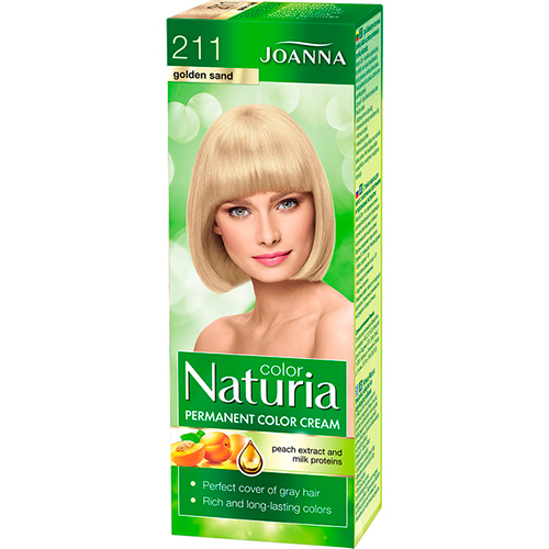 Joanna Стойкая краска для волос Naturia Color №211 золотий пісок