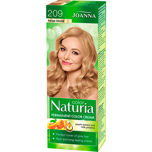 Joanna Стойкая краска для волос Naturia Color №209 бежевий блонд