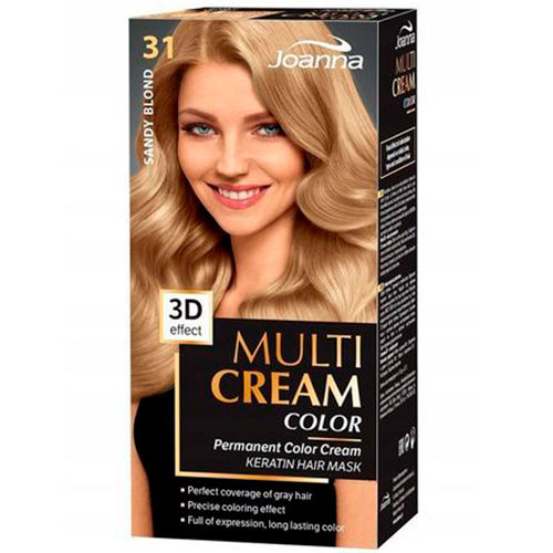 Joanna Краска для волос Multi Cream Color №31 пісочний блонд