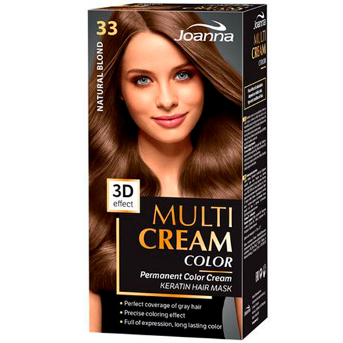 Joanna Краска для волос Multi Cream Color №33 натуральний блонд
