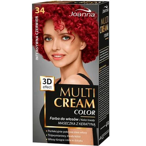Joanna Краска для волос Multi Cream Color №34 інтенсивно червоний