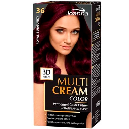 Joanna Краска для волос Multi Cream Color №36 королевський бургунд