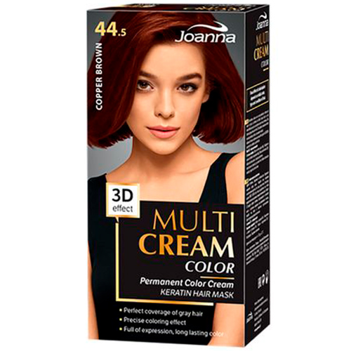 Joanna Краска для волос Multi Cream Color №44.5 коричнева мідь