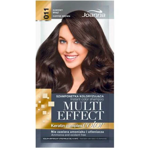 Joanna Оттеночный шампунь для волос MultiEffect №11 кава