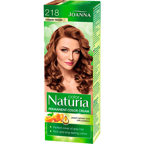 Joanna Стойкая краска для волос Naturia Color №218 мідний блонд